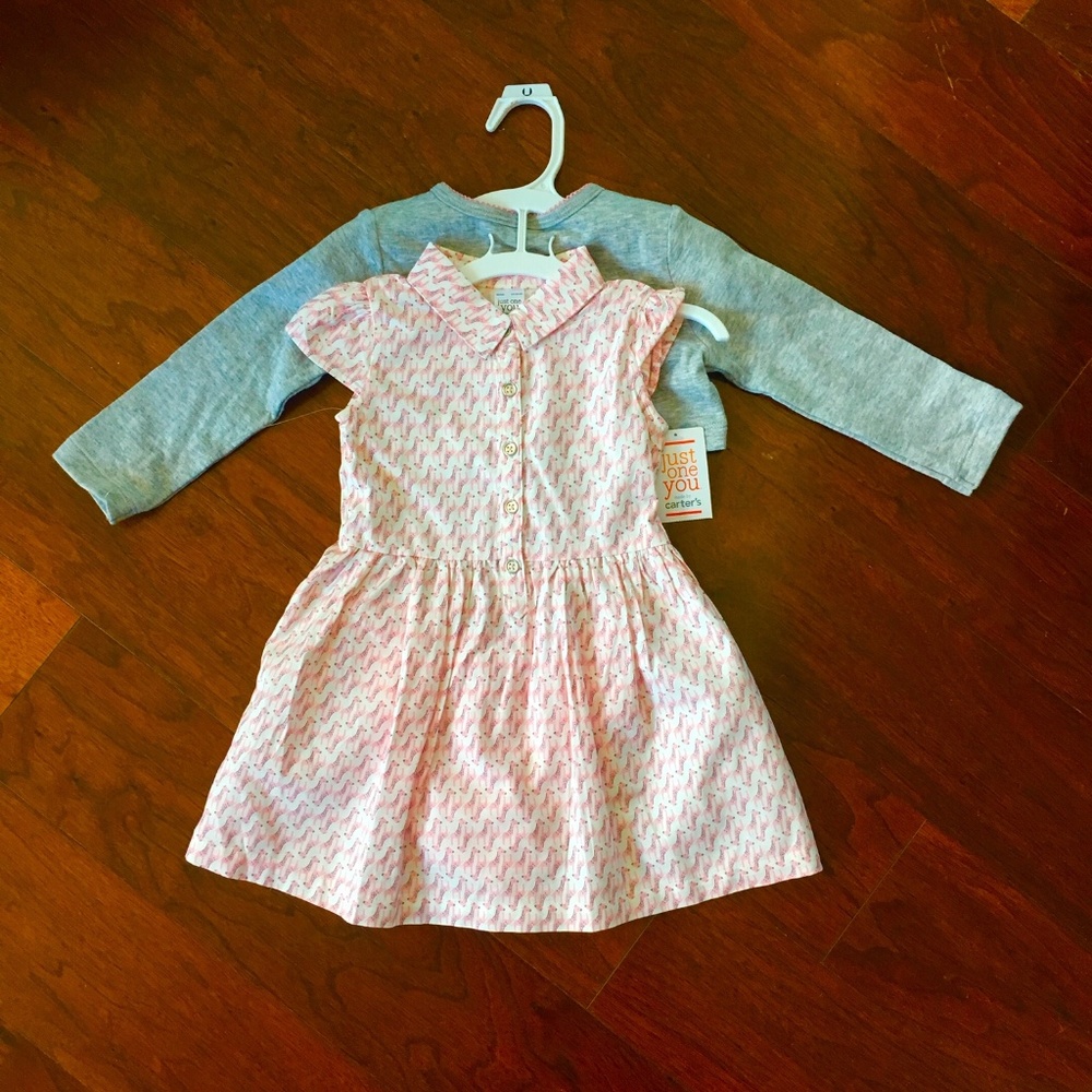 New w Tags - 18m Giraffe Pattern Outfit - Carter's